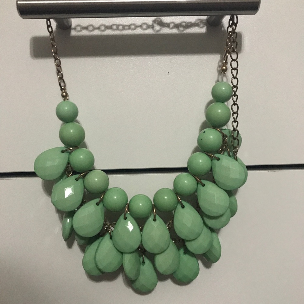 Mint Green Statement Necklace